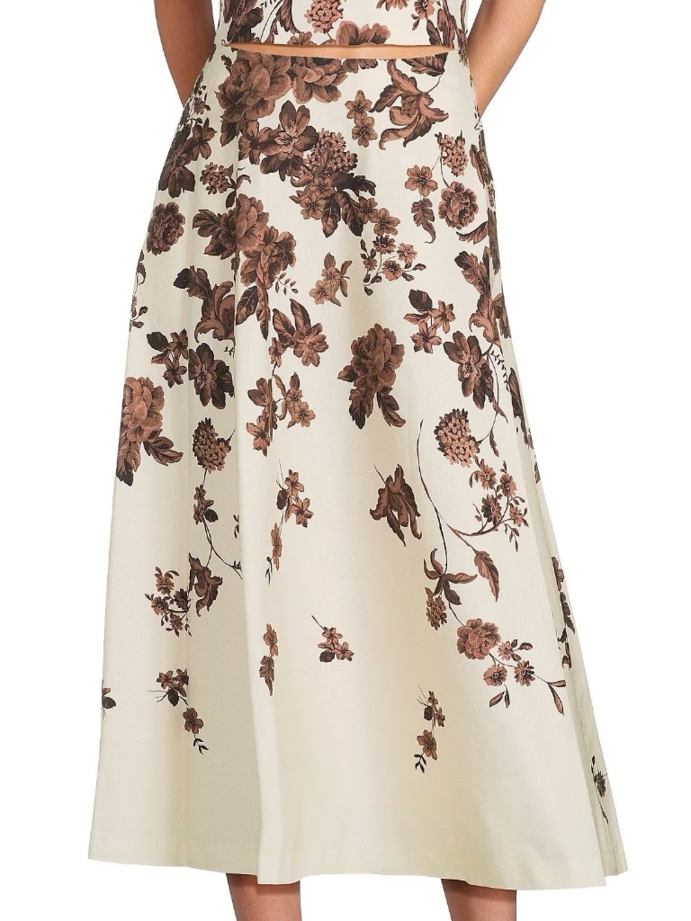 Antonio Melani x Style Bungalow Floral Chintz Canvas Skirt Size 0